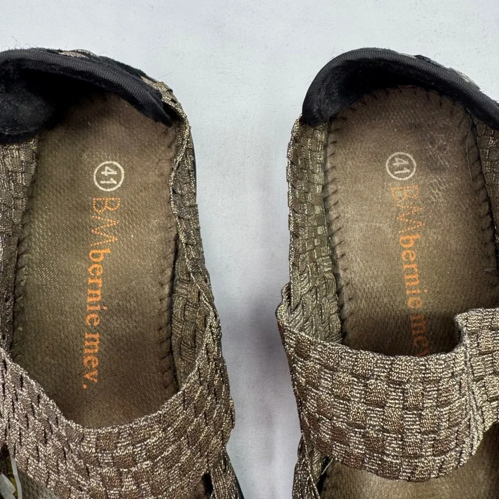 Bernie Mev Mary Jane Shoes Womens 41 Bronze US‎ 10 Woven casual earthy